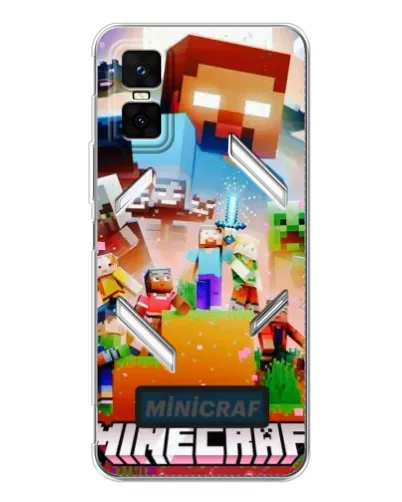 Чехол для Infinix GT 30 Pro с картинкой «Minecraft герои игры» Чехол для Infinix GT 30 Pro с картинкой «Minecraft герои игры»