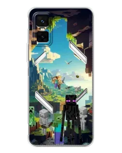 Чехол для Infinix GT 30 Pro с картинкой «Эндермен в лесу»