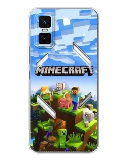 Чехол для Infinix GT 30 Pro с картинкой «Minecraft классический мир»