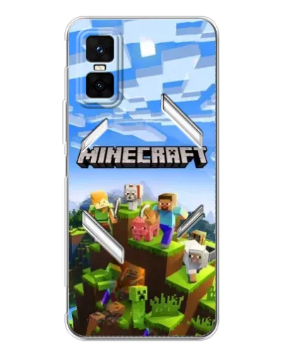 Чехол для Infinix GT 30 Pro с картинкой «Minecraft классический мир» Чехол для Infinix GT 30 Pro с картинкой «Minecraft классический мир»
