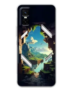 Чехол для Infinix GT 30 Pro с картинкой «Вид из пещеры»