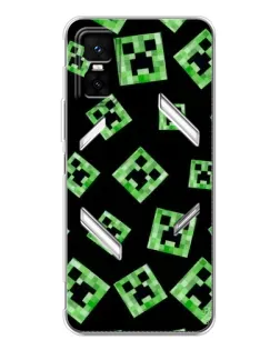 Чехол для Infinix GT 30 Pro с картинкой «Паттерн с криперами»