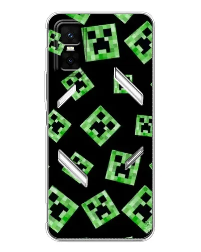 Чехол для Infinix GT 30 Pro с картинкой «Паттерн с криперами» Чехол для Infinix GT 30 Pro с картинкой «Паттерн с криперами»