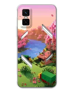 Чехол для Infinix GT 30 Pro с картинкой «Розовое дерево Minecraft»