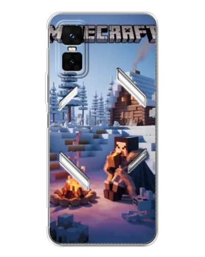Чехол для Infinix GT 30 Pro с картинкой «Зимний Minecraft» Чехол для Infinix GT 30 Pro с картинкой «Зимний Minecraft»
