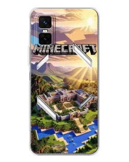 Чехол для Infinix GT 30 Pro с картинкой «Minecraft панорама»