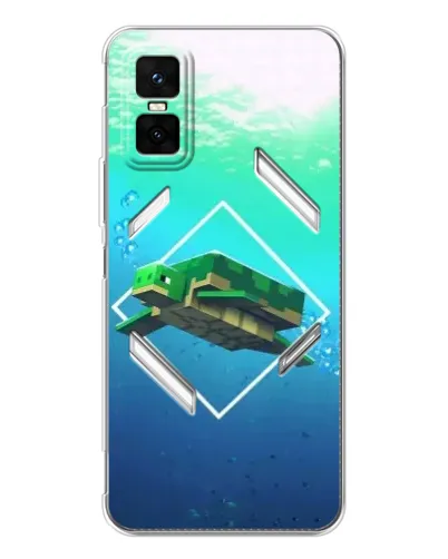 Чехол для Infinix GT 30 Pro с картинкой «Черепаха Minecraft» Чехол для Infinix GT 30 Pro с картинкой «Черепаха Minecraft»