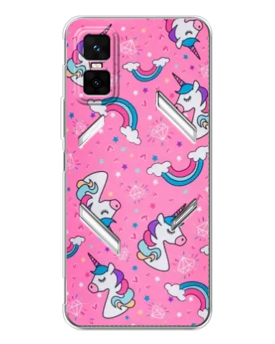 Чехол для Infinix GT 30 Pro с картинкой «Unicorn паттерн розовый» Чехол для Infinix GT 30 Pro с картинкой «Unicorn паттерн розовый»