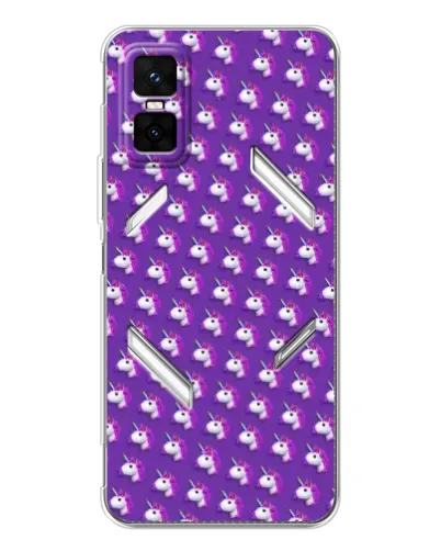 Чехол для Infinix GT 30 Pro с картинкой «Единороги на фиолетовом» Чехол для Infinix GT 30 Pro с картинкой «Единороги на фиолетовом»