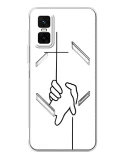Чехол для Infinix GT 30 Pro с картинкой «Рука держит»