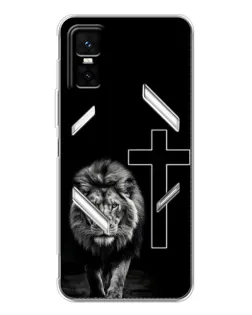 Чехол для Infinix GT 30 Pro с картинкой «Лев и Крест»