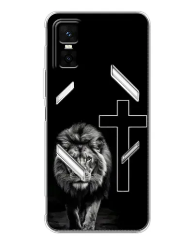 Чехол для Infinix GT 30 Pro с картинкой «Лев и Крест» Чехол для Infinix GT 30 Pro с картинкой «Лев и Крест»