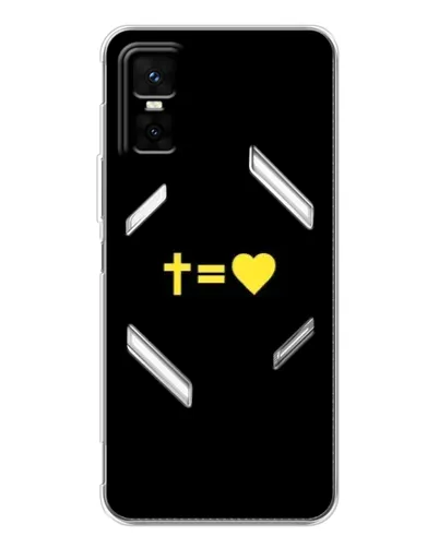 Чехол для Infinix GT 30 Pro с картинкой «Сердце и Крест» Чехол для Infinix GT 30 Pro с картинкой «Сердце и Крест»