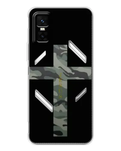 Чехол для Infinix GT 30 Pro с картинкой «Милитари Крест» Чехол для Infinix GT 30 Pro с картинкой «Милитари Крест»
