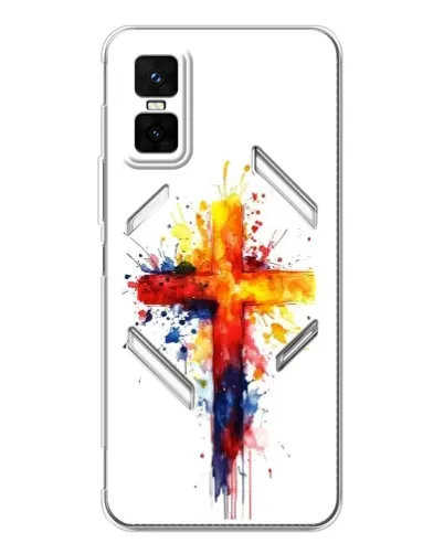 Чехол для Infinix GT 30 Pro с картинкой «Акварельный крест» Чехол для Infinix GT 30 Pro с картинкой «Акварельный крест»