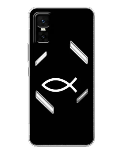 Чехол для Infinix GT 30 Pro с картинкой «Символ рыбы Jesus» Чехол для Infinix GT 30 Pro с картинкой «Символ рыбы Jesus»