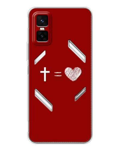 Чехол для Infinix GT 30 Pro с картинкой «Уравнение любви» Чехол для Infinix GT 30 Pro с картинкой «Уравнение любви»