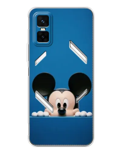 Чехол для Infinix GT 30 Pro с картинкой «Микки выглядывает» Чехол для Infinix GT 30 Pro с картинкой «Микки выглядывает»