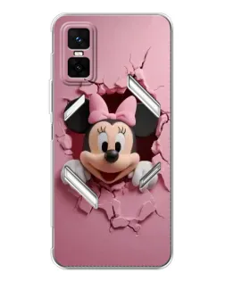 Чехол для Infinix GT 30 Pro с картинкой «Минни сквозь стену»
