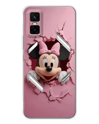 Чехол для Infinix GT 30 Pro с картинкой «Минни сквозь стену» Чехол для Infinix GT 30 Pro с картинкой «Минни сквозь стену»