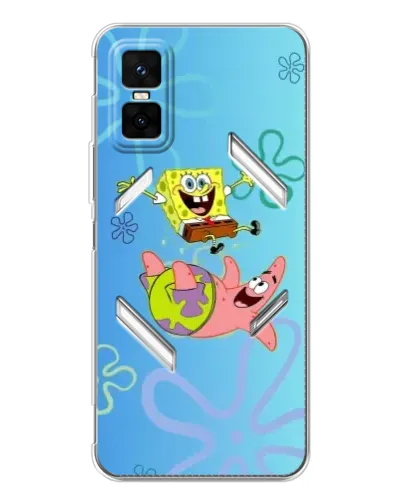 Чехол для Infinix GT 30 Pro с картинкой «Спанч Боб и Патрик» Чехол для Infinix GT 30 Pro с картинкой «Спанч Боб и Патрик»