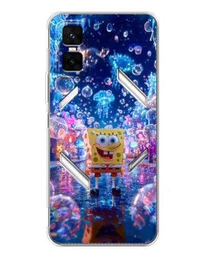 Чехол для Infinix GT 30 Pro с картинкой «Неоновый океан» Чехол для Infinix GT 30 Pro с картинкой «Неоновый океан»