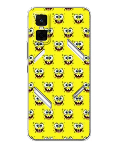 Чехол для Infinix GT 30 Pro с картинкой «Паттерн Губка Боб» Чехол для Infinix GT 30 Pro с картинкой «Паттерн Губка Боб»