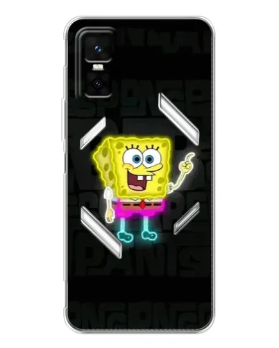 Чехол для Infinix GT 30 Pro с картинкой «Неоновый Губка Боб» Чехол для Infinix GT 30 Pro с картинкой «Неоновый Губка Боб»