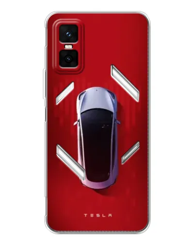 Чехол для Infinix GT 30 Pro с картинкой «Tesla Top View»