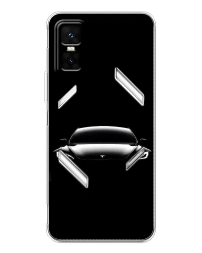 Чехол для Infinix GT 30 Pro с картинкой «Фары Tesla Night»