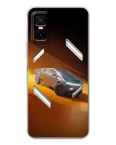 Чехол для Infinix GT 30 Pro с картинкой «Cybertruck в пустыне»