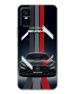 Чехол для Infinix GT 30 Pro с картинкой «Mercedes — белый карбон» Чехол для Infinix GT 30 Pro с картинкой «Mercedes — белый карбон»