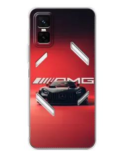 Чехол для Infinix GT 30 Pro с картинкой «Mercedes AMG — красная линия»