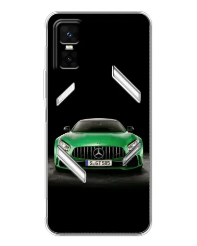 Чехол для Infinix GT 30 Pro с картинкой «Mercedes — неоновый лого» Чехол для Infinix GT 30 Pro с картинкой «Mercedes — неоновый лого»