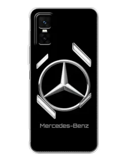 Чехол для Infinix GT 30 Pro с картинкой «Mercedes Silver Logo»