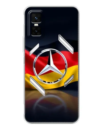 Чехол для Infinix GT 30 Pro с картинкой «Mercedes — флаг Германии» Чехол для Infinix GT 30 Pro с картинкой «Mercedes — флаг Германии»