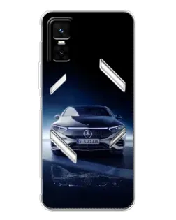 Чехол для Infinix GT 30 Pro с картинкой «Ночной Mercedes EQ»