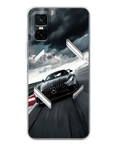 Чехол для Infinix GT 30 Pro с картинкой «Гоночный Mercedes AMG» Чехол для Infinix GT 30 Pro с картинкой «Гоночный Mercedes AMG»