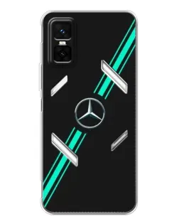 Чехол для Infinix GT 30 Pro с картинкой «Спортивные линии Mercedes» Чехол для Infinix GT 30 Pro с картинкой «Спортивные линии Mercedes»