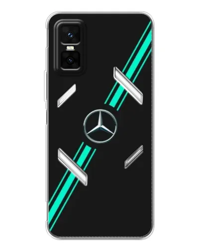 Чехол для Infinix GT 30 Pro с картинкой «Спортивные линии Mercedes» Чехол для Infinix GT 30 Pro с картинкой «Спортивные линии Mercedes»