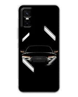 Чехол для Infinix GT 30 Pro с картинкой «Audi — ночной контур»