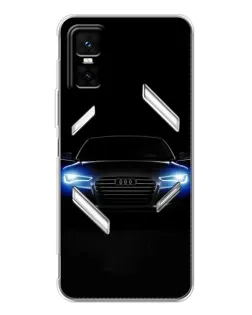 Чехол для Infinix GT 30 Pro с картинкой «Audi в неоне»