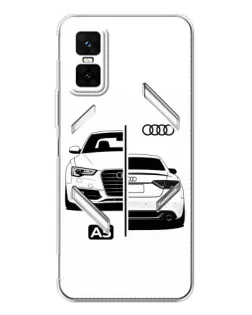 Чехол для Infinix GT 30 Pro с картинкой «Audi — контрастный дизайн»