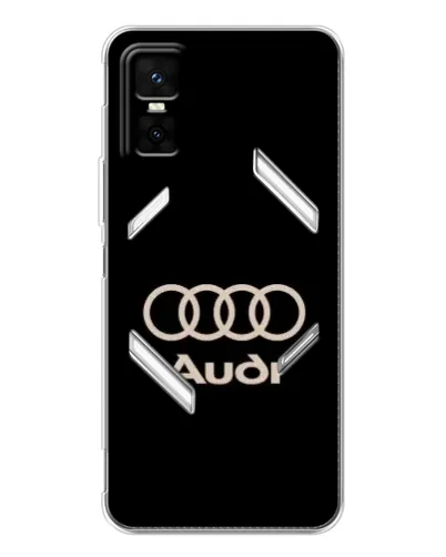 Чехол для Infinix GT 30 Pro с картинкой «Audi — золотой логотип»