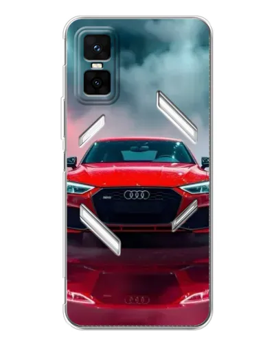 Чехол для Infinix GT 30 Pro с картинкой «Audi RS — красный стиль»
