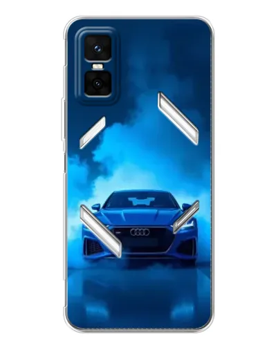 Чехол для Infinix GT 30 Pro с картинкой «Audi — голубая энергия»