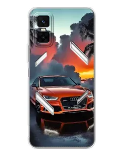 Чехол для Infinix GT 30 Pro с картинкой «Audi — закат»