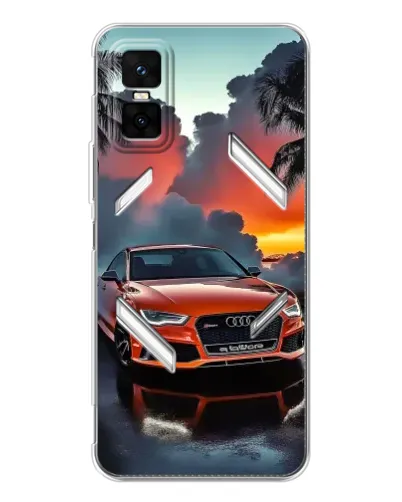 Чехол для Infinix GT 30 Pro с картинкой «Audi — закат»