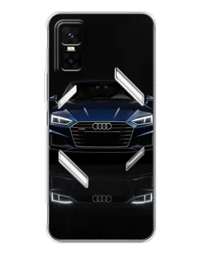 Чехол для Infinix GT 30 Pro с картинкой «Audi — ночное отражение»