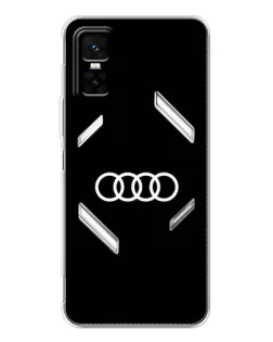 Чехол для Infinix GT 30 Pro с картинкой «Audi White Logo»